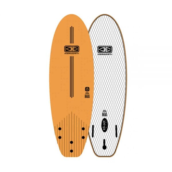 Ocean & Earth 5ft 6 Bug Mini Softboard in Orange