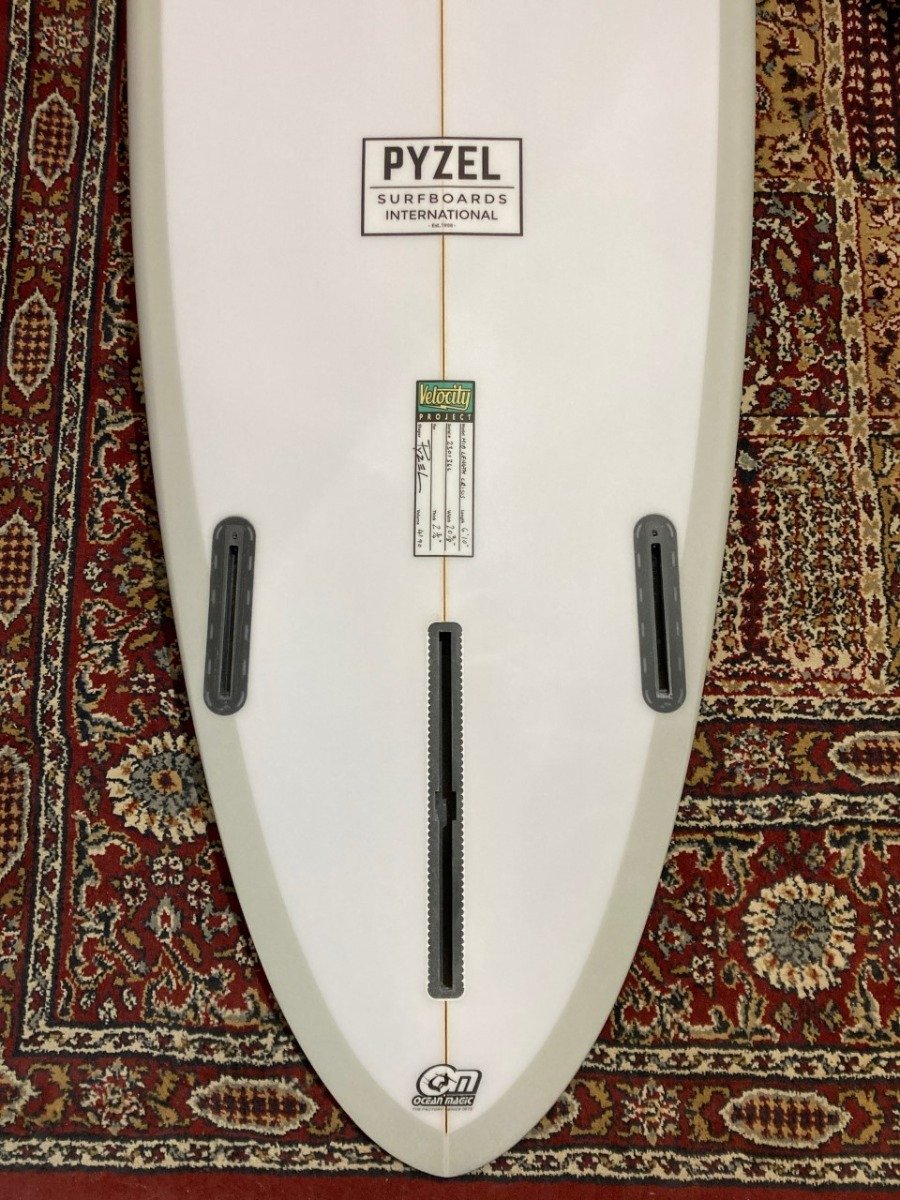Pyzel Mid Length Crisis 6'10" Surfboard - Cool Grey