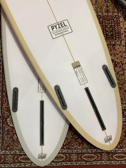 Pyzel Mid Length Crisis 7'2" Surfboard - Sand