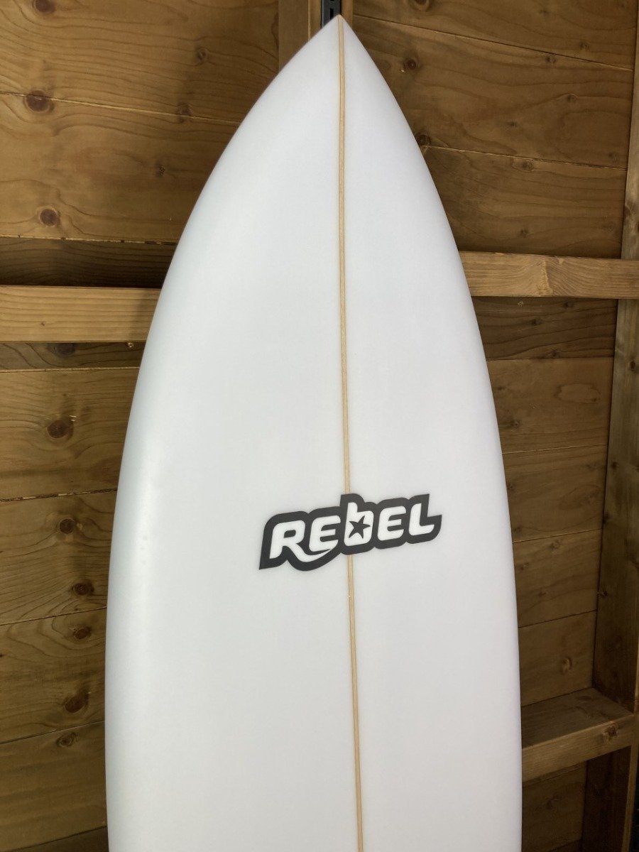 Rebel Retro Fish Surfboard - White