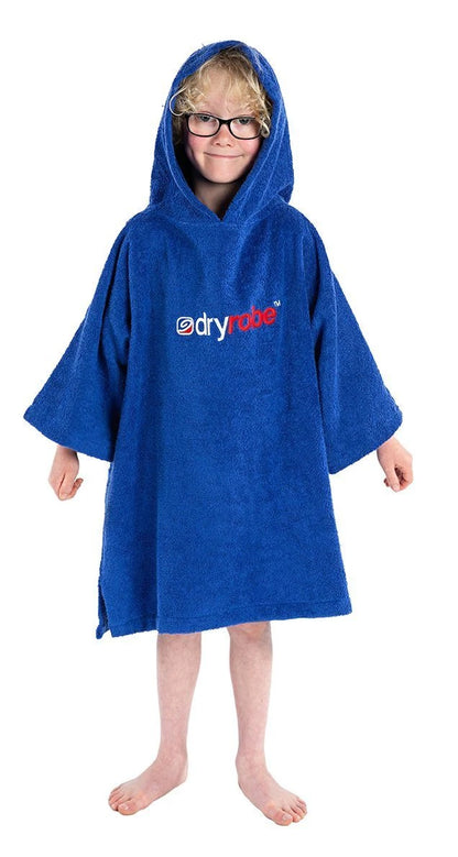 Dryrobe Organic Cotton S/S Towel Robe - Kids 5-9 - Royal Blue