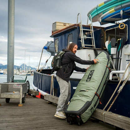FCS Travel 3W Shortboard/Fish Wheelie Board Bag - Alpine