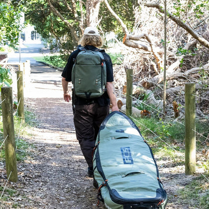 FCS Travel 3W Shortboard/Fish Wheelie Board Bag - Alpine