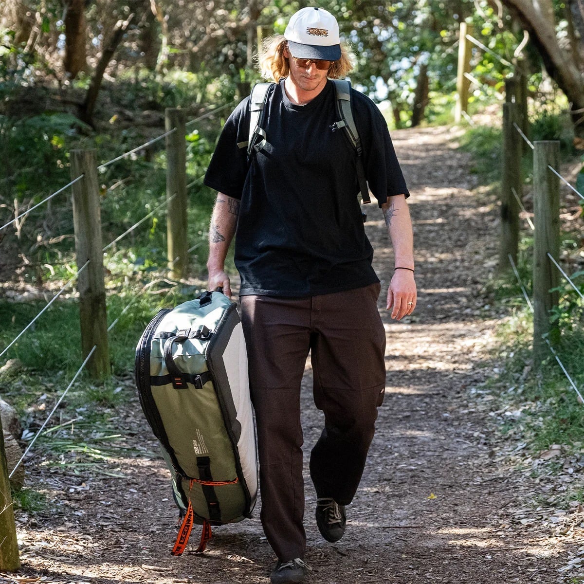 FCS Travel 3W Shortboard/Fish Wheelie Board Bag - Alpine