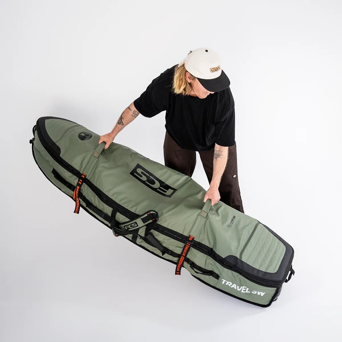 FCS Travel 3W Shortboard/Fish Wheelie Board Bag - Alpine