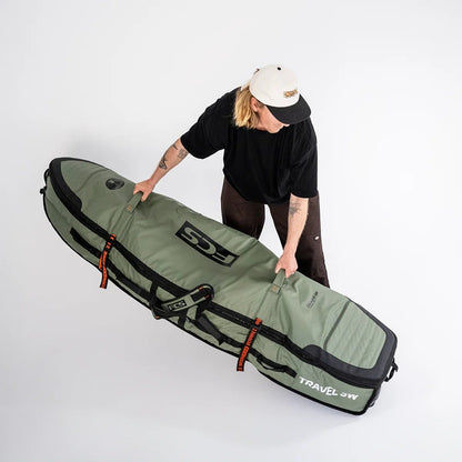 FCS Travel 3W Shortboard/Fish Wheelie Board Bag - Alpine