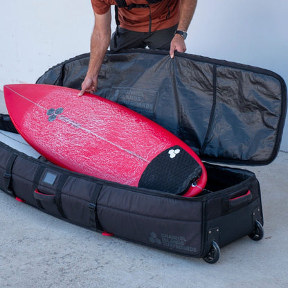Channel Island Traveler Wheeled Quad Board Bag - Black
