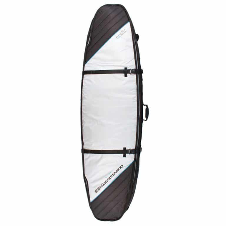Ocean & Earth Triple Coffin 7'6" Shortboard Cover in Silver - Full View