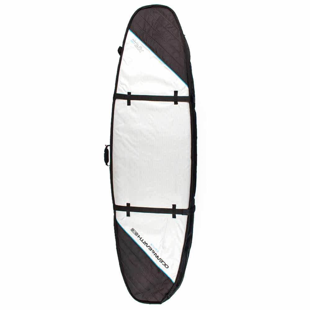 Ocean and Earth 7'6" Triple Short Board Cover - Silver