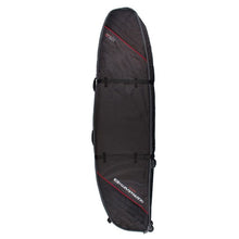 Ocean and Earth Triple Wheel Shortboard Board Cover 2021 - Black/Red - Full View