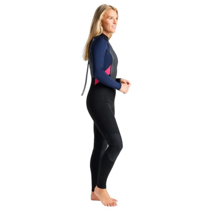 C-Skins Element 3/2mm Women's Back Zip Wetsuit - Slate/Coral