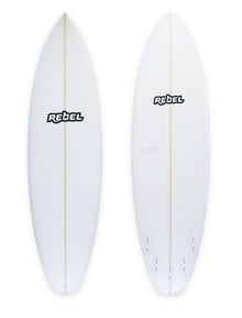 Rebel Ezerider Surfboard - White - Full View
