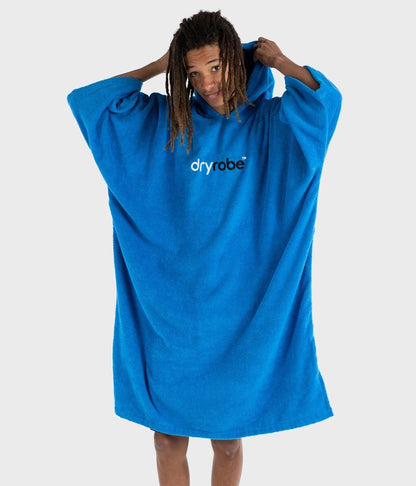 Dryrobe Organic Cotton Towel Changing Robe - Cobalt Blue