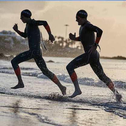 ZONE3 Women's Vanquish-X Swim Wetsuit - Black/Orange