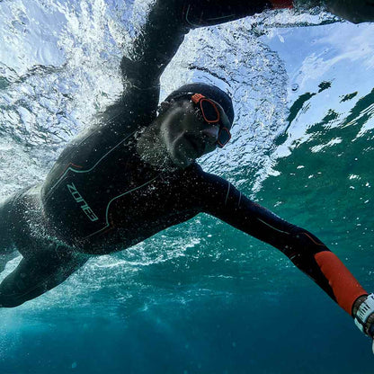 ZONE3 Men's Vanquish-X Swim Wetsuit - Black/Orange