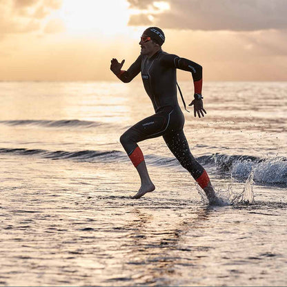 ZONE3 Men's Vanquish-X Swim Wetsuit - Black/Orange
