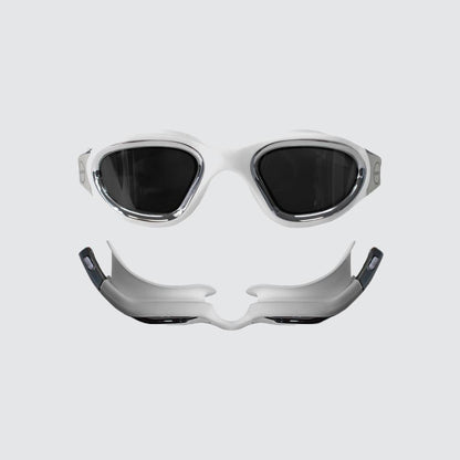 Zone 3 Vapour Swim Goggles 2021 - White/Silver - Font View
