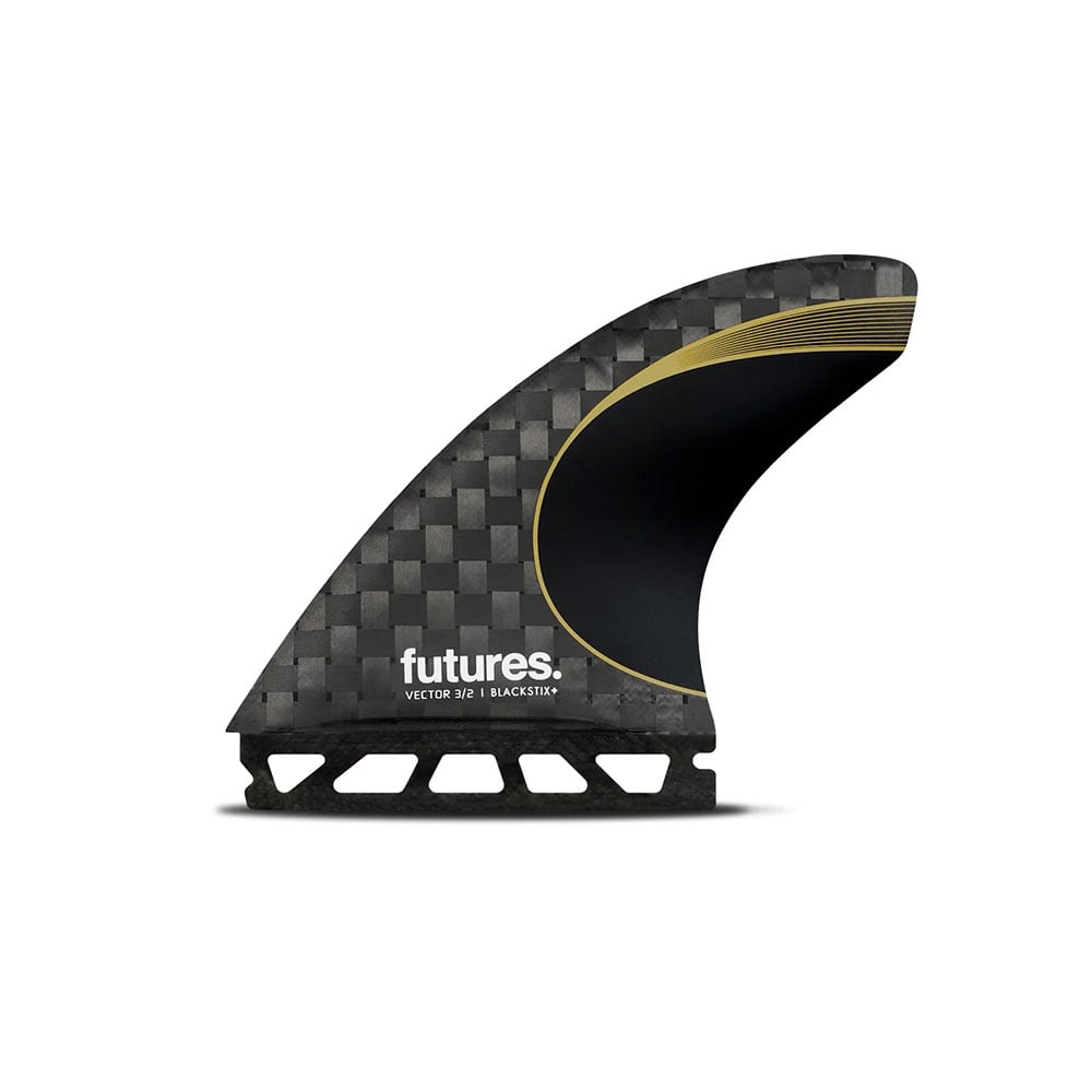 Futures Vector 3/2 Blackstix+ Thruster Fins - Medium