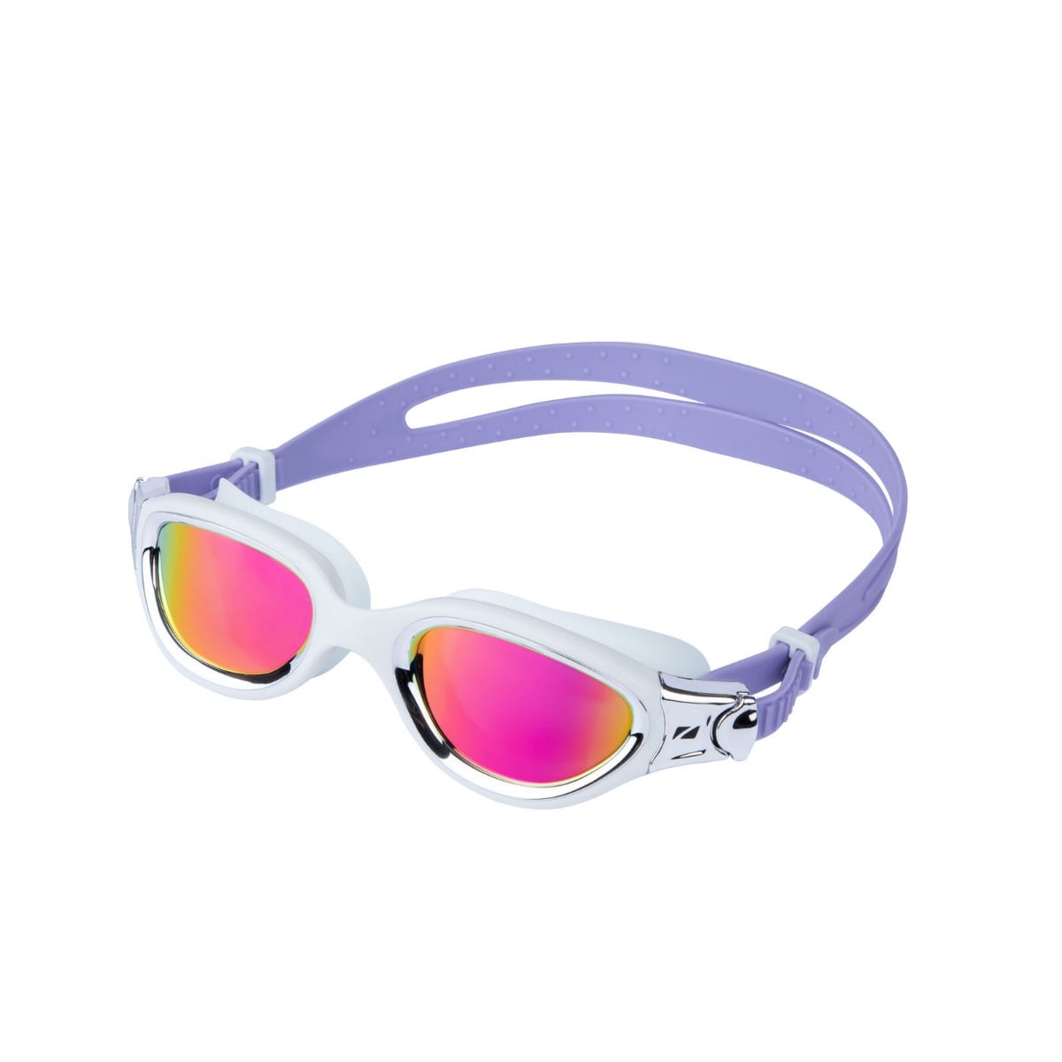 ZONE3 Venator-X Swim Goggles with Polarised Lens in White/Lilac