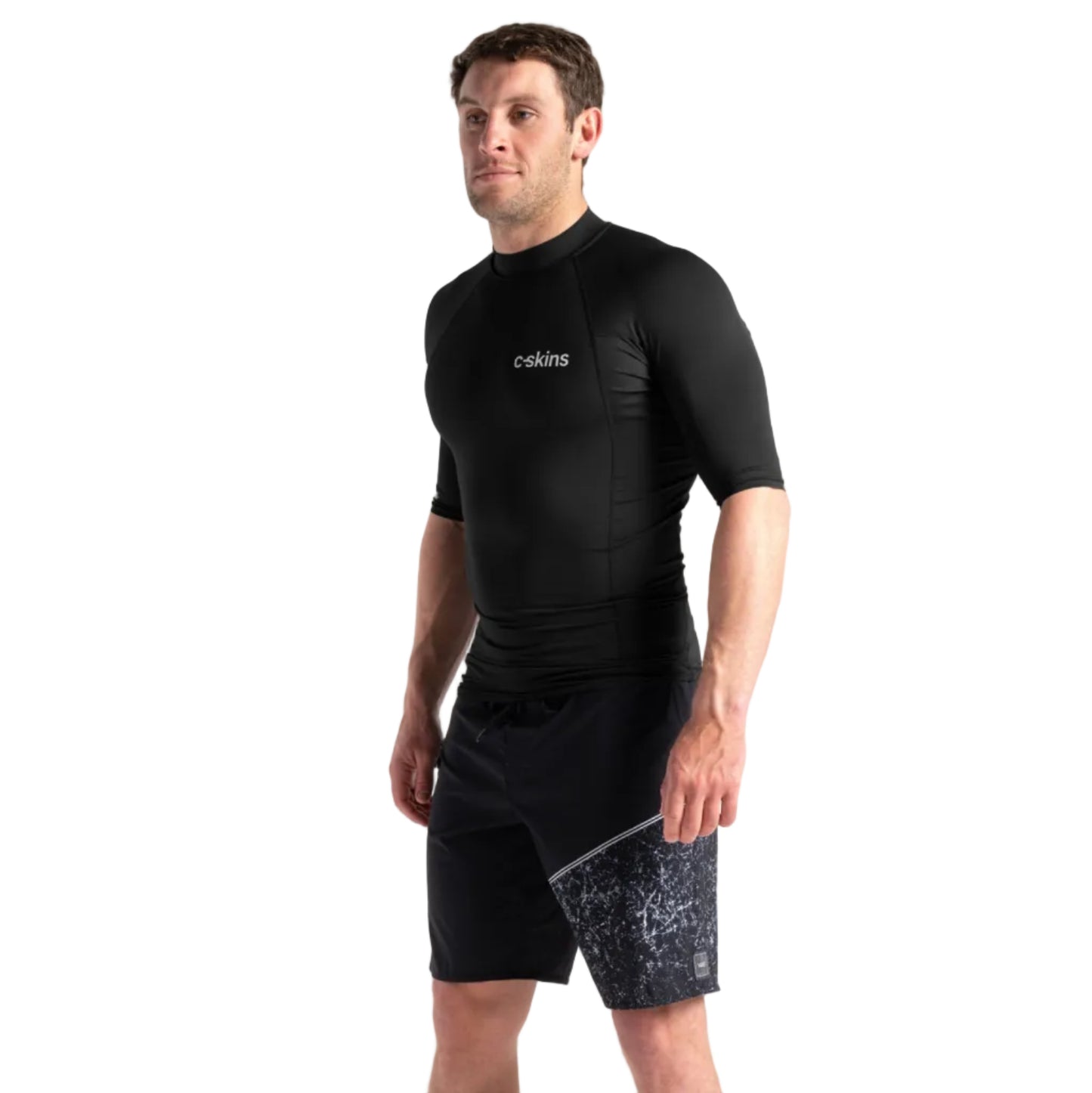 C-Skins UV Basics Men's Short Sleeve Vest in black