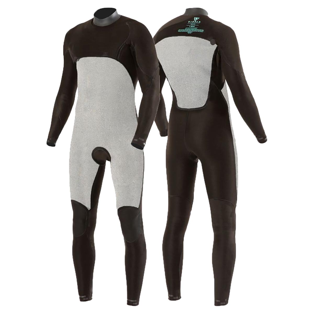 Vissla 7 Seas Comp 3/2mm Chest Zip Wetsuit - Black 2 - Buy online today