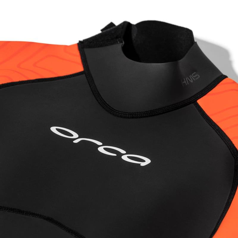 Orca Vitalis Hi-Vis Men's Openwater Swim Wetsuit 2026 - Black/Orange