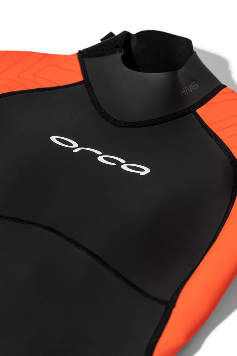 Orca Vitalis Hi-Vis Women's Openwater Wetsuit 2026 - Black/Orange