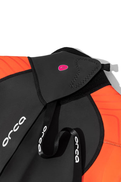 Orca Vitalis Hi-Vis Women's Openwater Wetsuit 2026 - Black/Orange