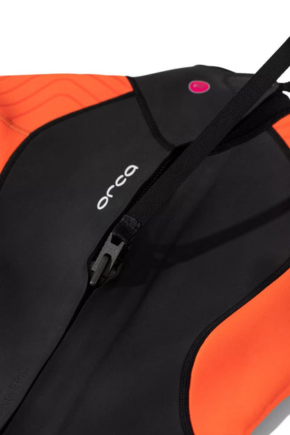 Orca Vitalis Hi-Vis Women's Openwater Wetsuit 2026 - Black/Orange