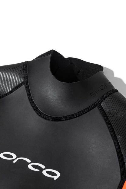 Orca Vitalis Women's Openwater Shorty Wetsuit 2026 - Black/Orange