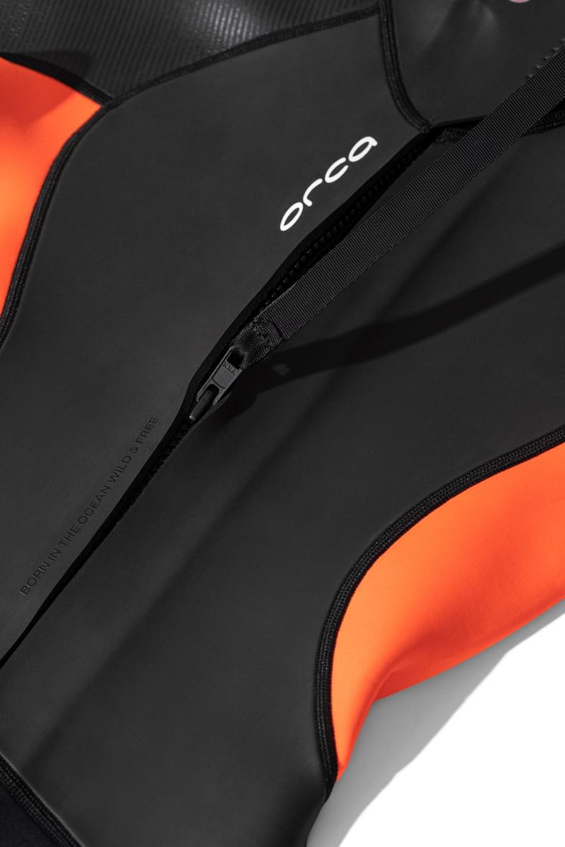 Orca Vitalis Women's Openwater Shorty Wetsuit 2026 - Black/Orange