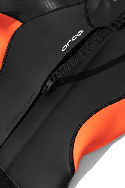 Orca Vitalis Women's Openwater Shorty Wetsuit 2026 - Black/Orange