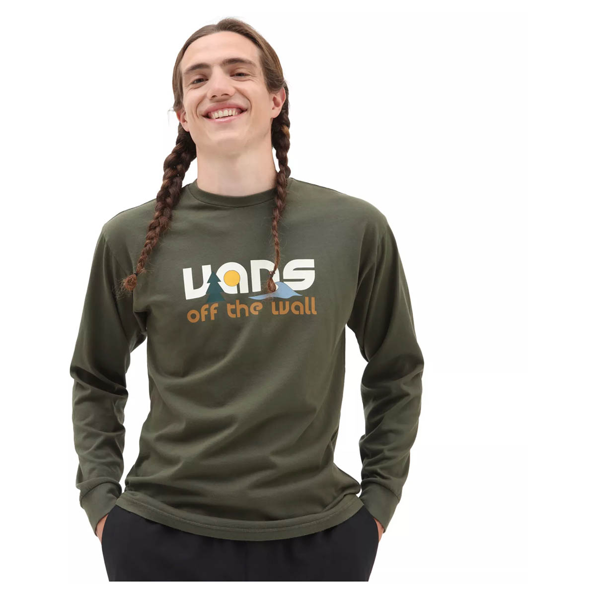Vans Coastal Vintage Long Sleeve T-Shirt - Grape Leaf - Buy online today