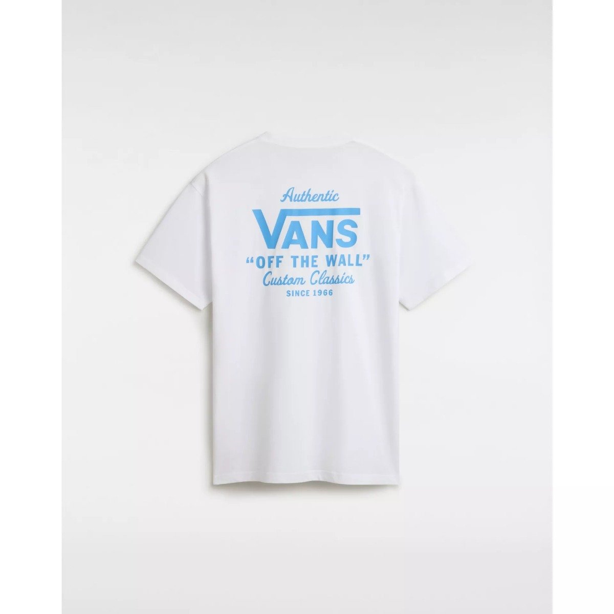 Vans MN Holder ST Classic Tee in White / Malibu Blue