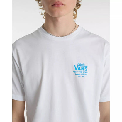 Vans MN Holder ST Classic Tee - White / Malibu Blue