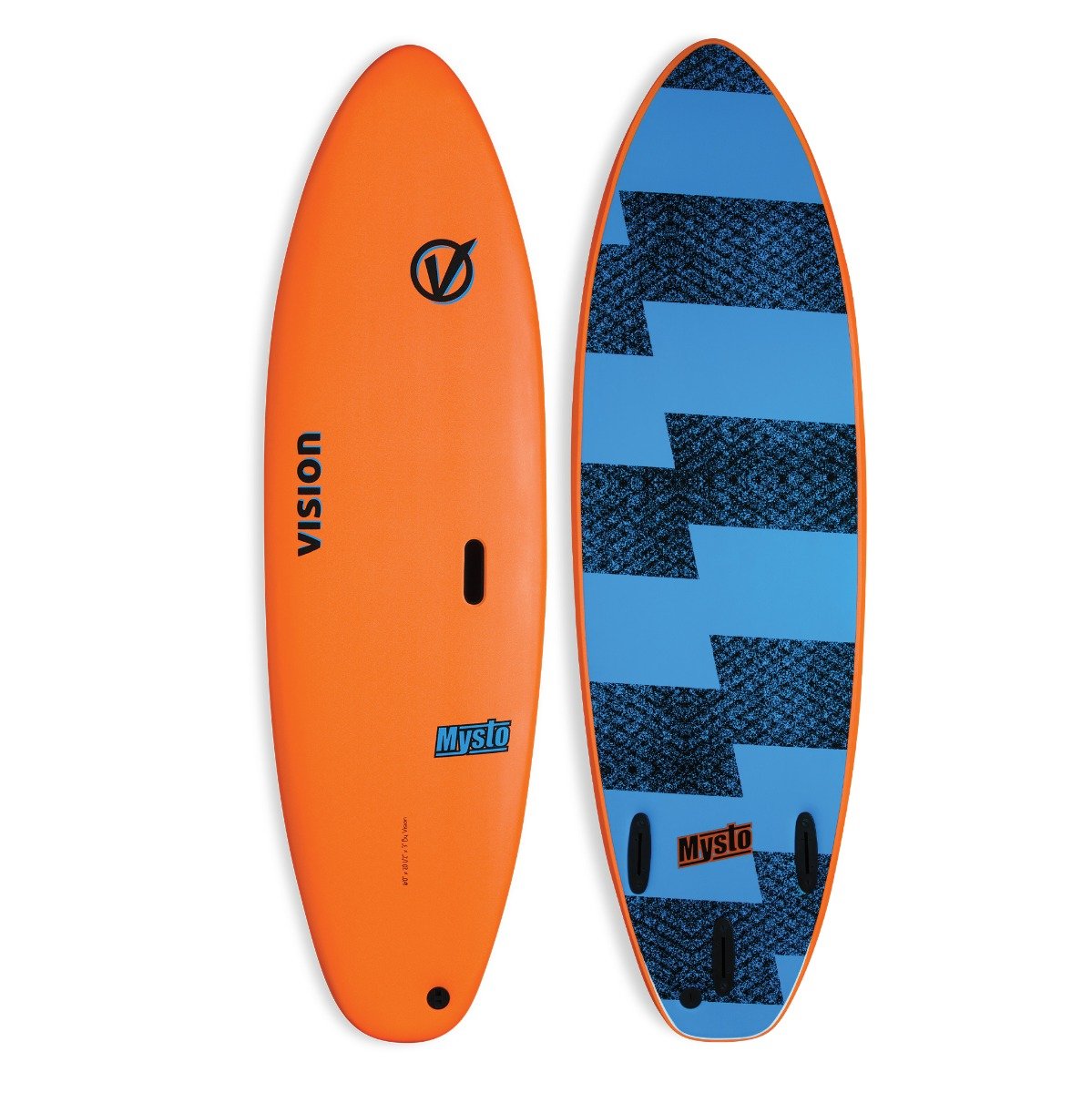 Vision VCT Mysto 6'0" Softboard - Orange/Cyan - Full View