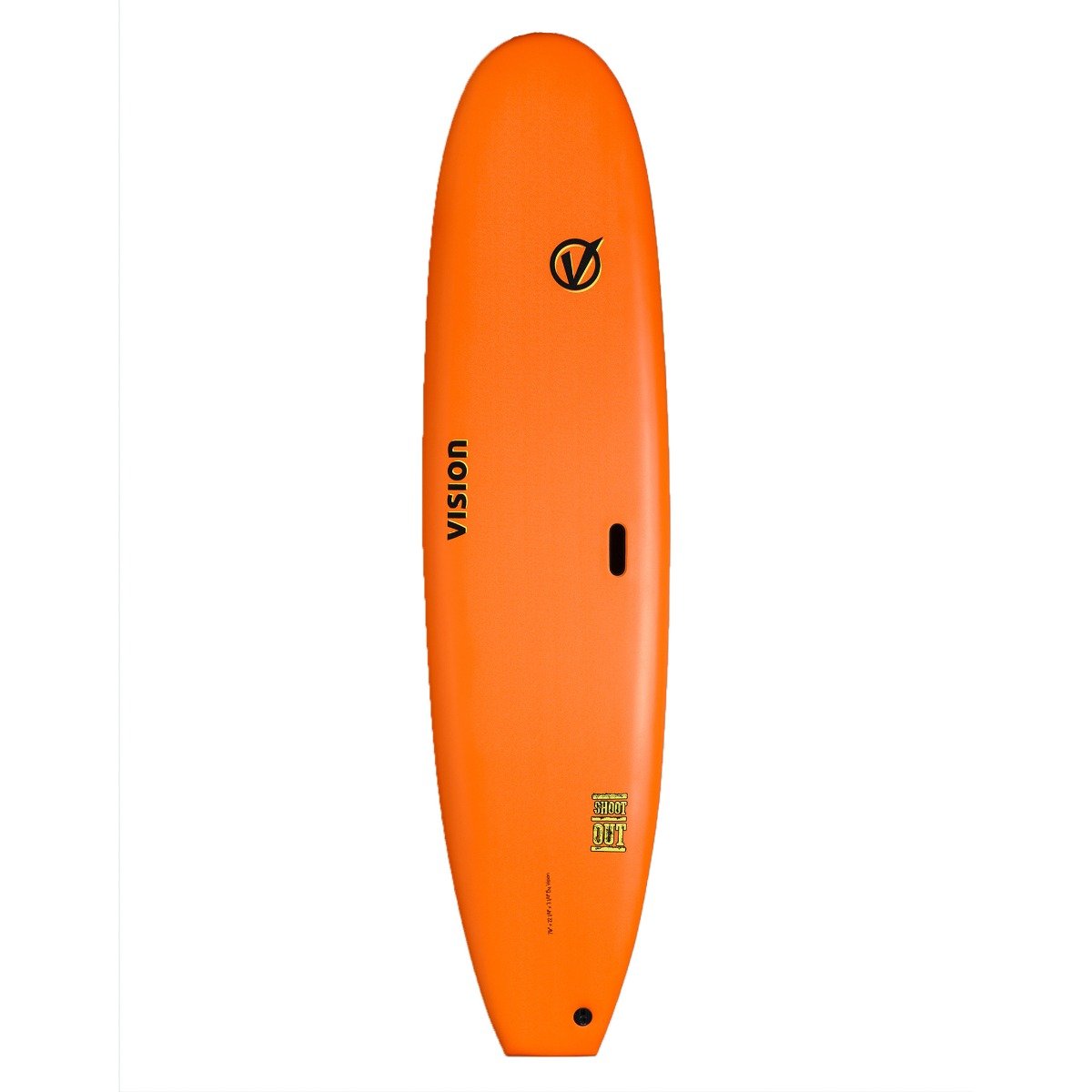 Vision VCT Shoot Out 7'0" Softboard - Orange/ Flash Green - Top