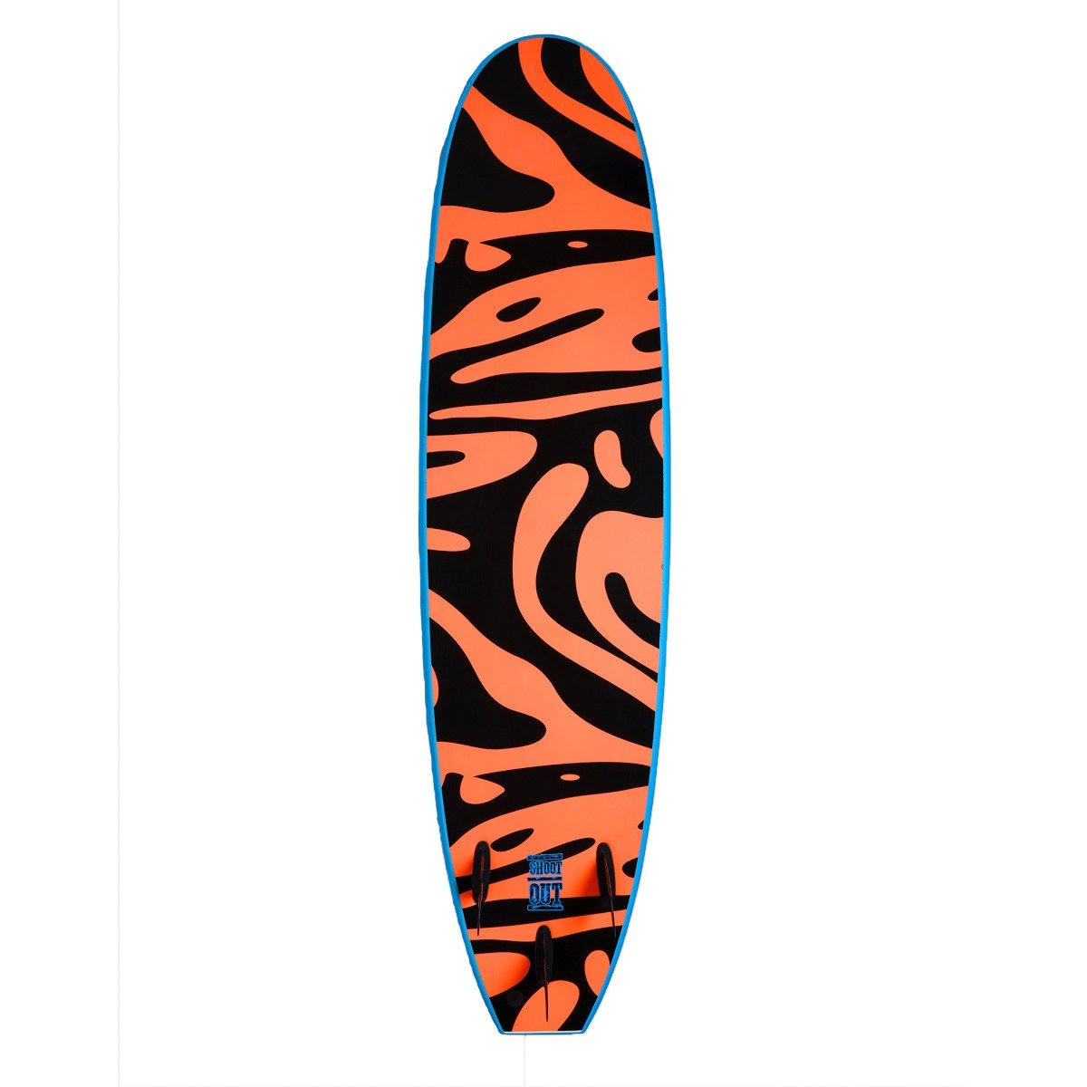 Vision VCT Shoot Out 7'0" Softboard - Cyan/Warm Red - Full View