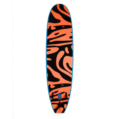 Vision VCT Shoot Out 7'0" Softboard - Cyan/Warm Red - Full View