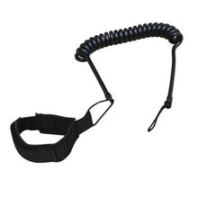 Vision Basic Coiled Bodyboard Leash - Black