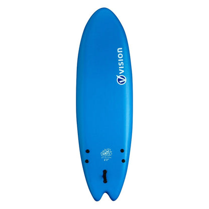 Vision Ignite Soft Fish 5ft 7' Surfboard - Blue/Navy - Top