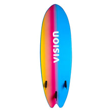 Planche de surf soft fish Vision Ignite 6'2" - Blue/Psychedelic