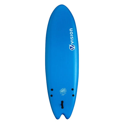 Vision Ignite Soft Fish 6ft 2" Surfboard - Blue/Psychedelic