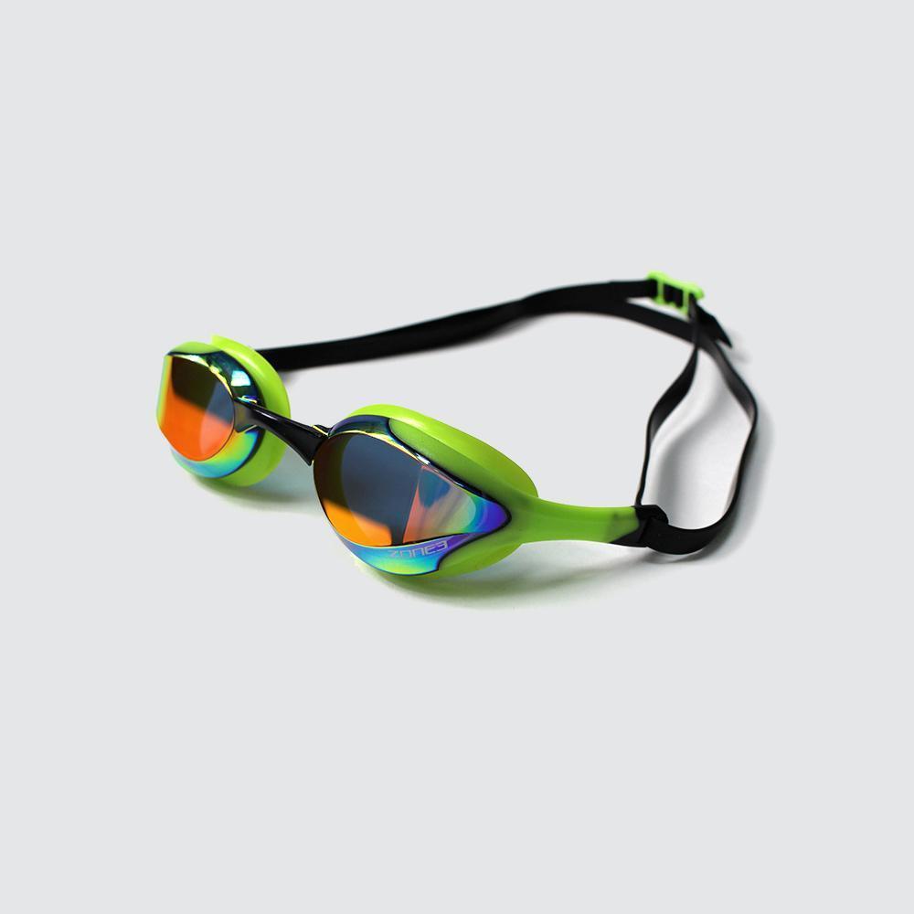 Zone 3 Volare Streamline Racing Swim Goggles 2021 - Lime/Black - Full View