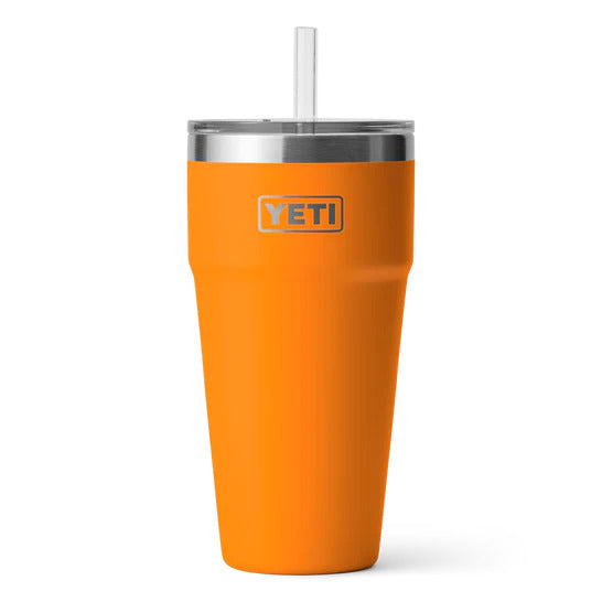 Yeti Rambler 26oz Straw Cup in King Crab Orange