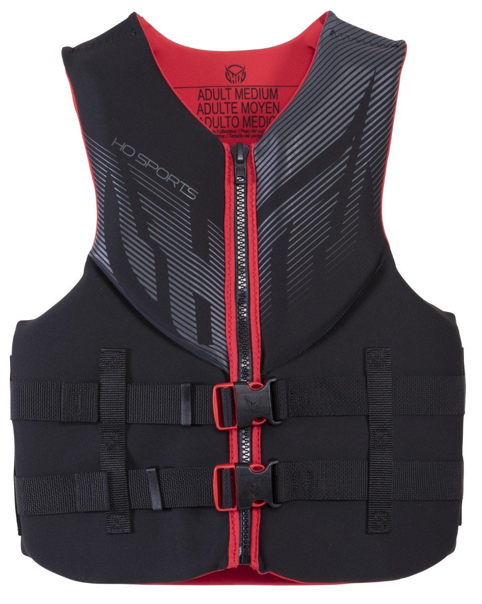 HO Pursuit Harmonised Mens Vest - Black/Red - Front