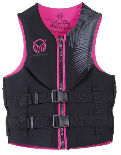 HO Pursuit Harmonised Womens Vest - Black/Pink - Front