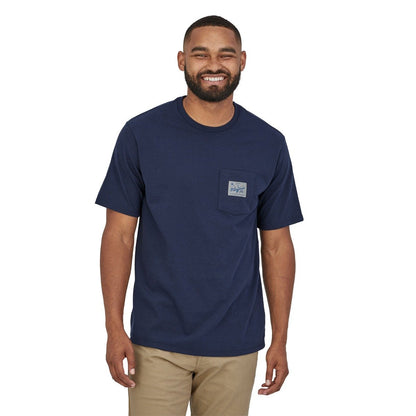 Patagonia Quality Surf Pocket Men's Responsibli-Tee - New Navy