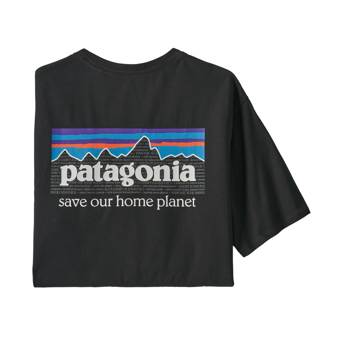 Patagonia P-6 Men's Mission Organic Cotton Tee - Ink Black