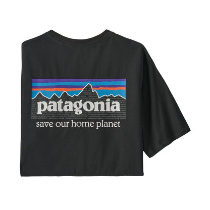 Patagonia P-6 Men's Mission Organic Cotton Tee - Ink Black